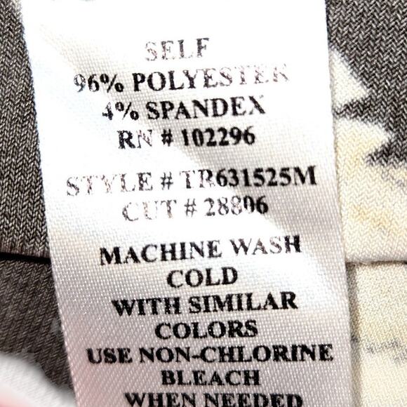 Connected Apparel 4 Women's Short  Sleeve Black Cream Dress Miss Size Small S - Picture 4 of 6